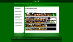 Bildschirmfoto der Homepage von hippic.de, der Interneteventfotoservice.
